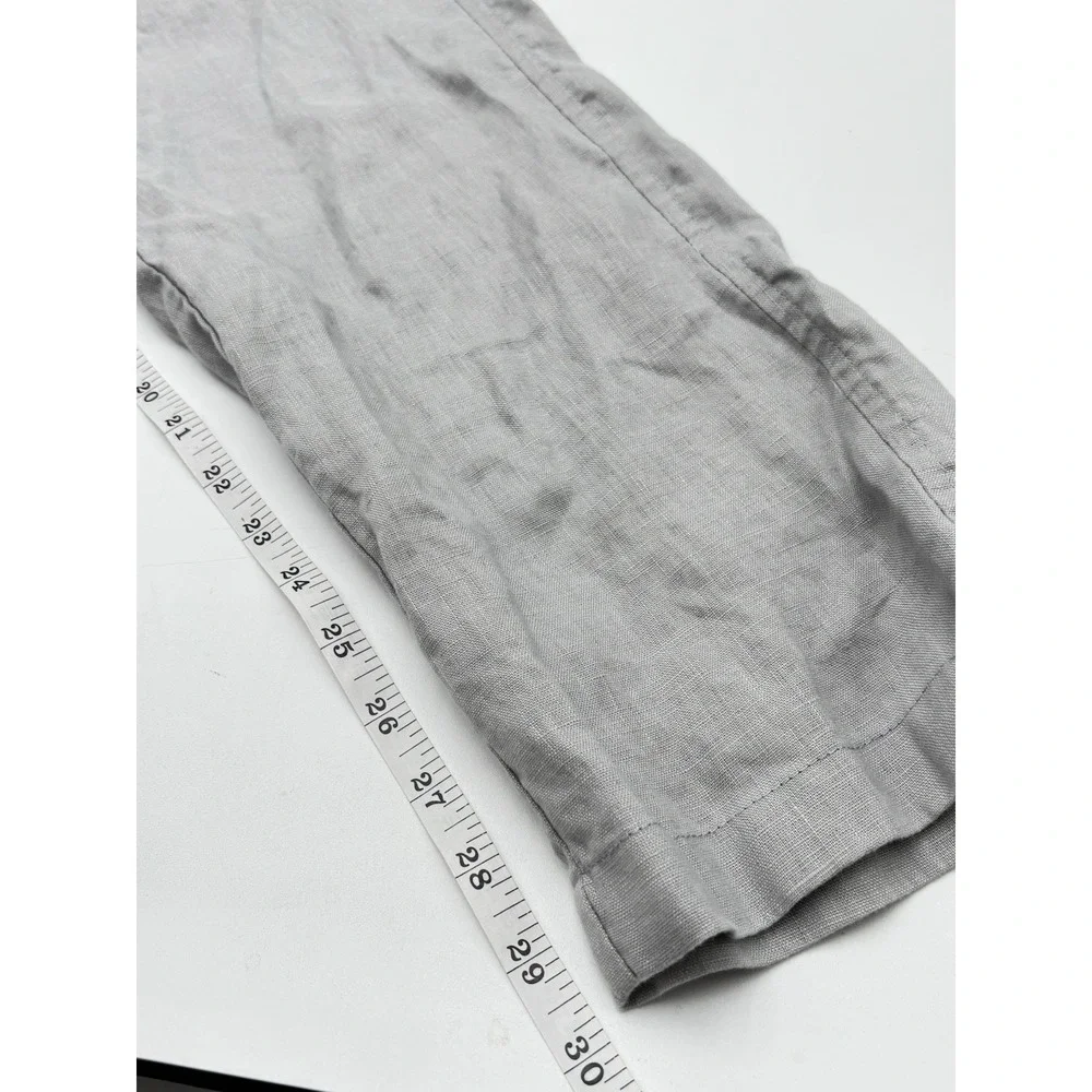 Tasso Elba Men's M Gray 100% Linen Pants 30